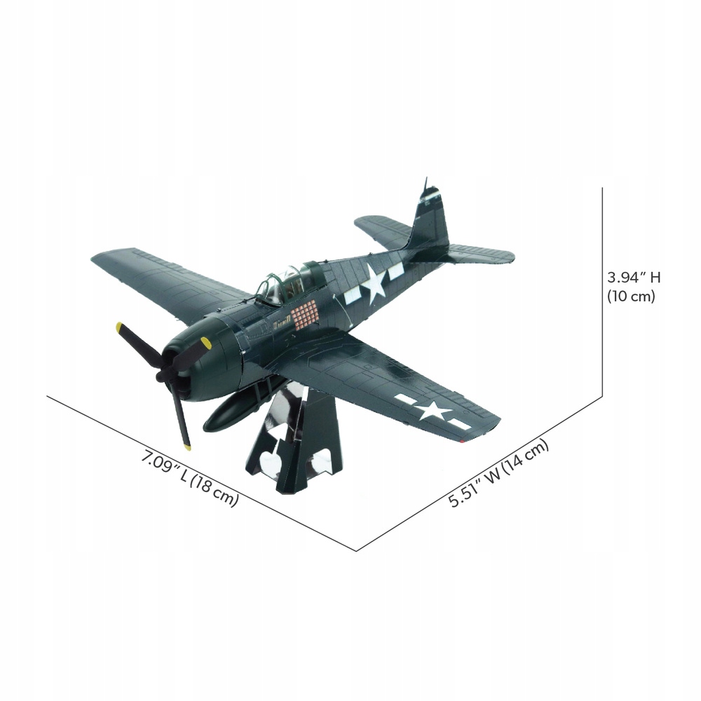 PIECECOOL SAMOLOT F6F HELLCAT METALOWE PUZZLE 3D EAN (GTIN) 6927897207227