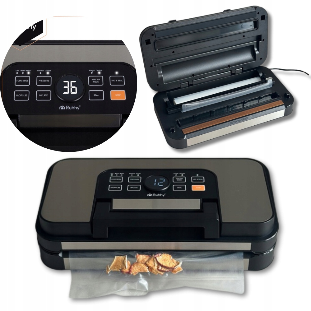 Vakuová svařovací stroj na potraviny, dvojitý svár, balicí stroj fólie 3M