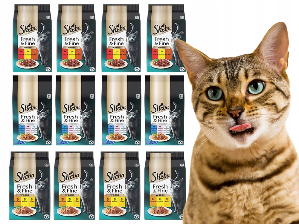 Sheba Mini Pakiet Próbny MIX Smaków 50g x 72 szt