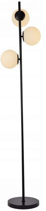 Moderná stojaca podlahová lampa do obývacej izby, spálne, čierna, Gule, Led