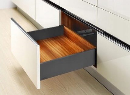 

Szuflada średnia Antracyt H126 500mm Amix Slim Box