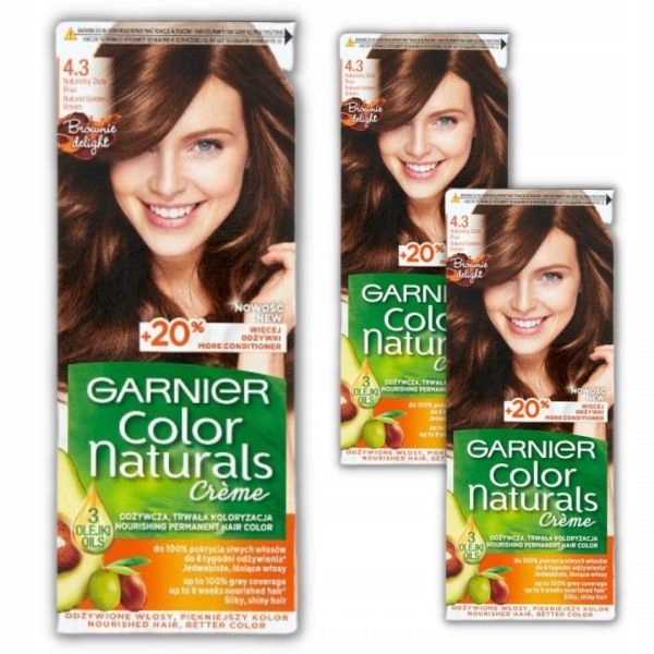 Farba do włosów Garnier Color Créme 4.3 Złoty Brąz