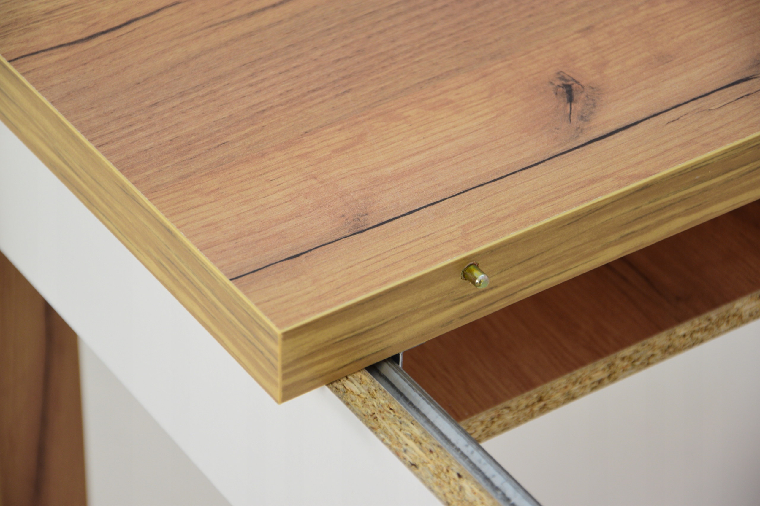 Stół C-4 czarny + DĄB CRAFT 80x120/160 rozkładany Wysokość mebla 75 cm