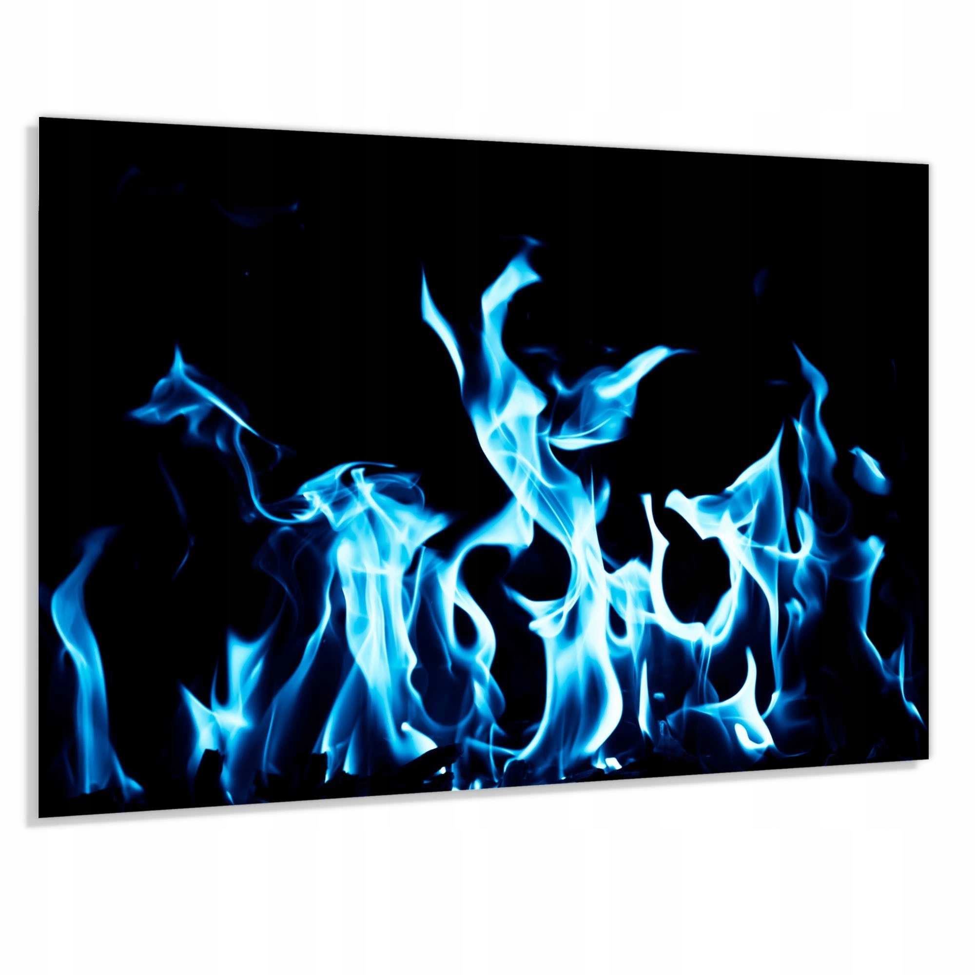 Panel szklany hartowany 60x40 Niebieski ogień 2
