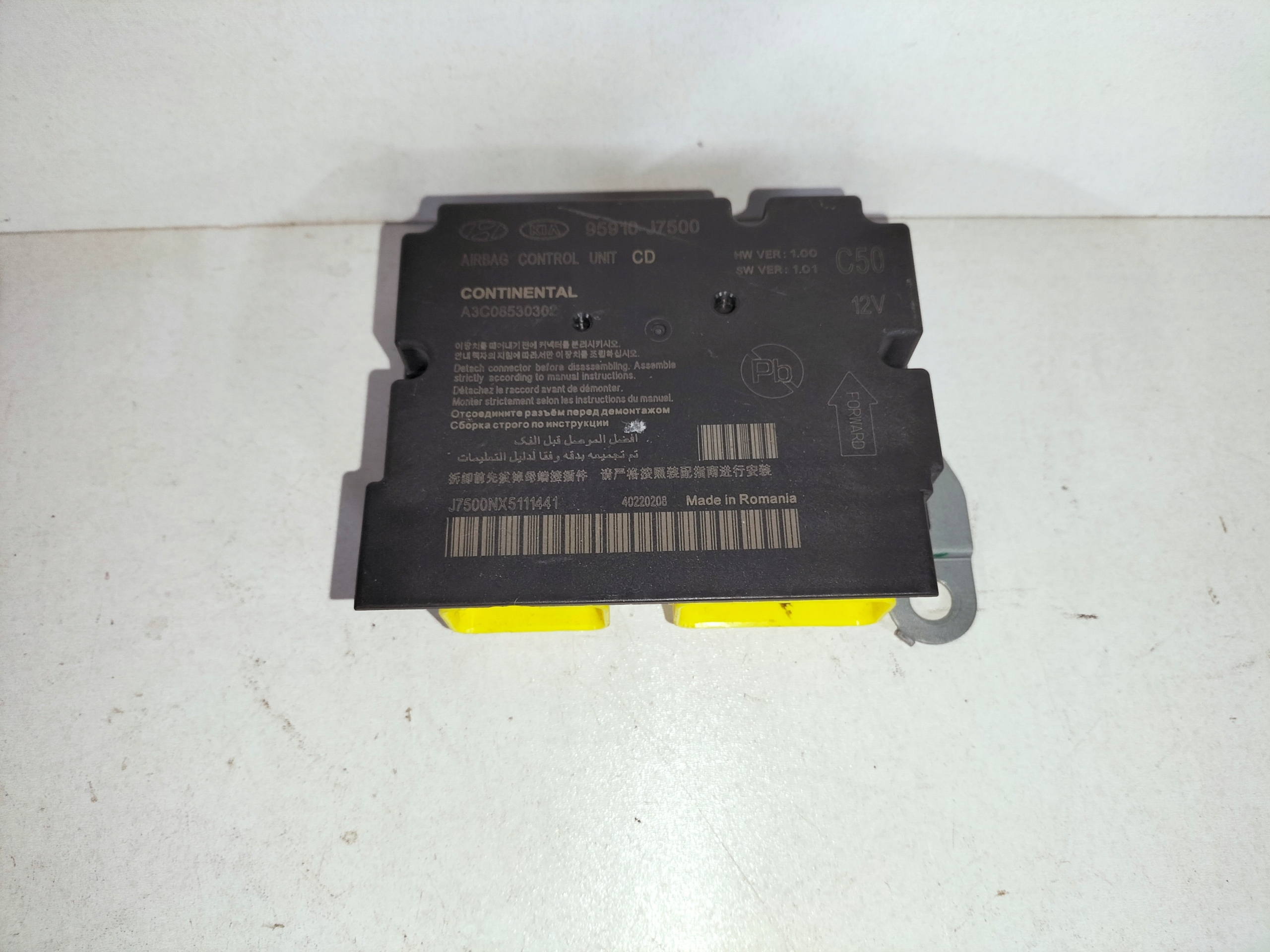 95910-J7500 - Модуль датчика подушки безопасности KIA Ceed III 18-