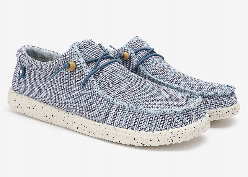 Walk In Pitas Polobotky WP150 Wallabi Knitted Azul 46 Ultralehké nazouvací me