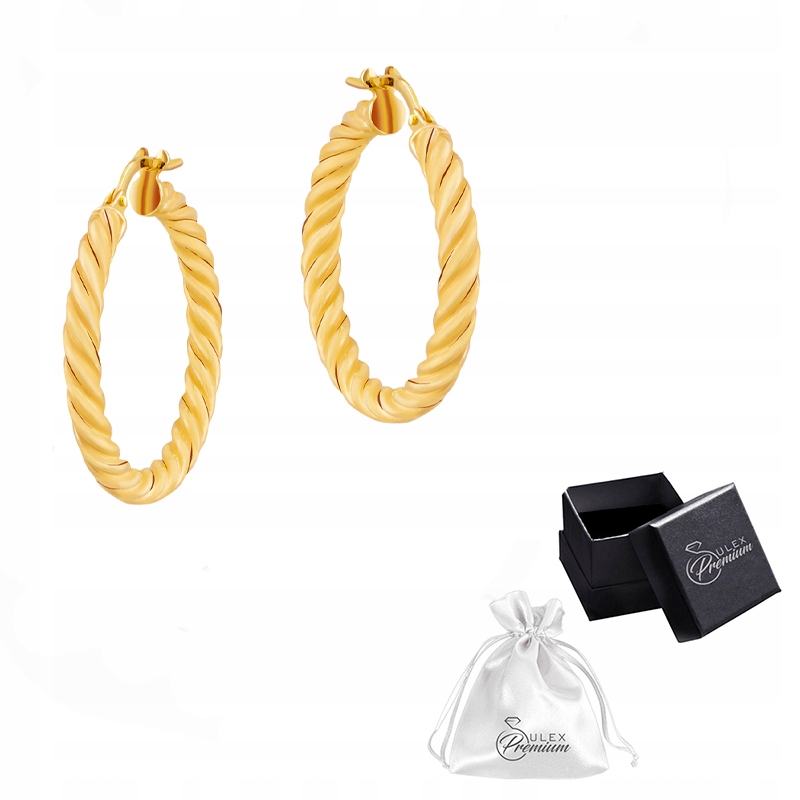 Náušnice zlaté stříbro ryzost 925 Otočná nafukovací kola Ø 2,6 cm