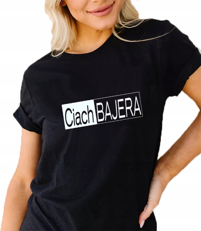 

T-shirt Koszulka Damska Z Nadrukiem Ciachbajera S