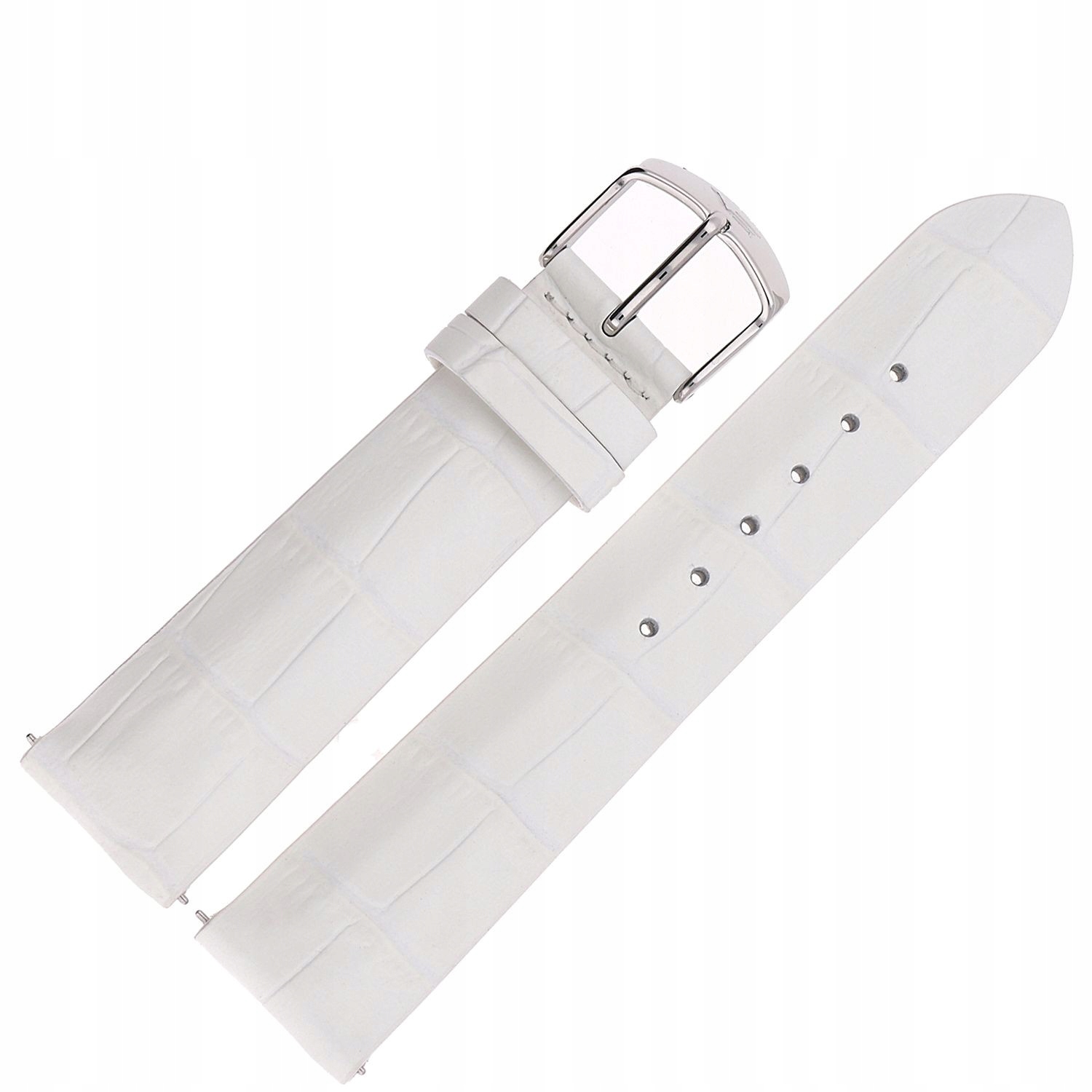 Pásek Undine Kůže (A524) bílý croco ocelový kl.