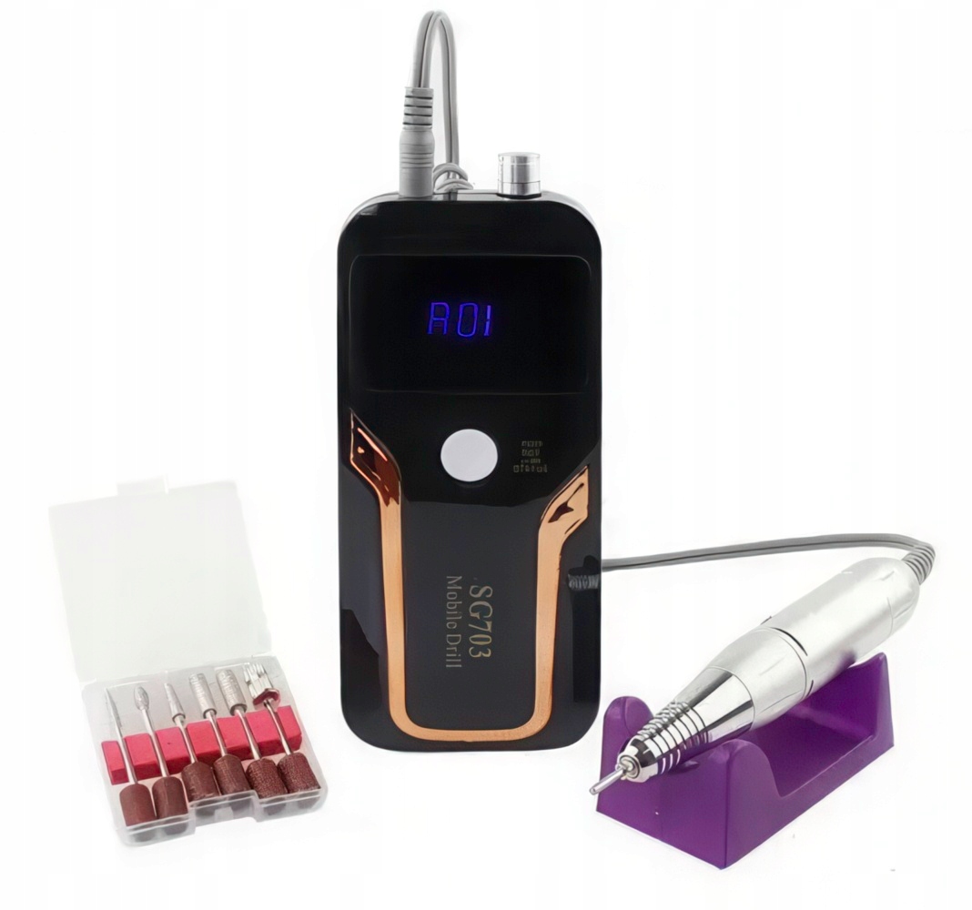 Akumulátorová frézka na nehty Nail Drill SG-703 35.000 otáček/min
