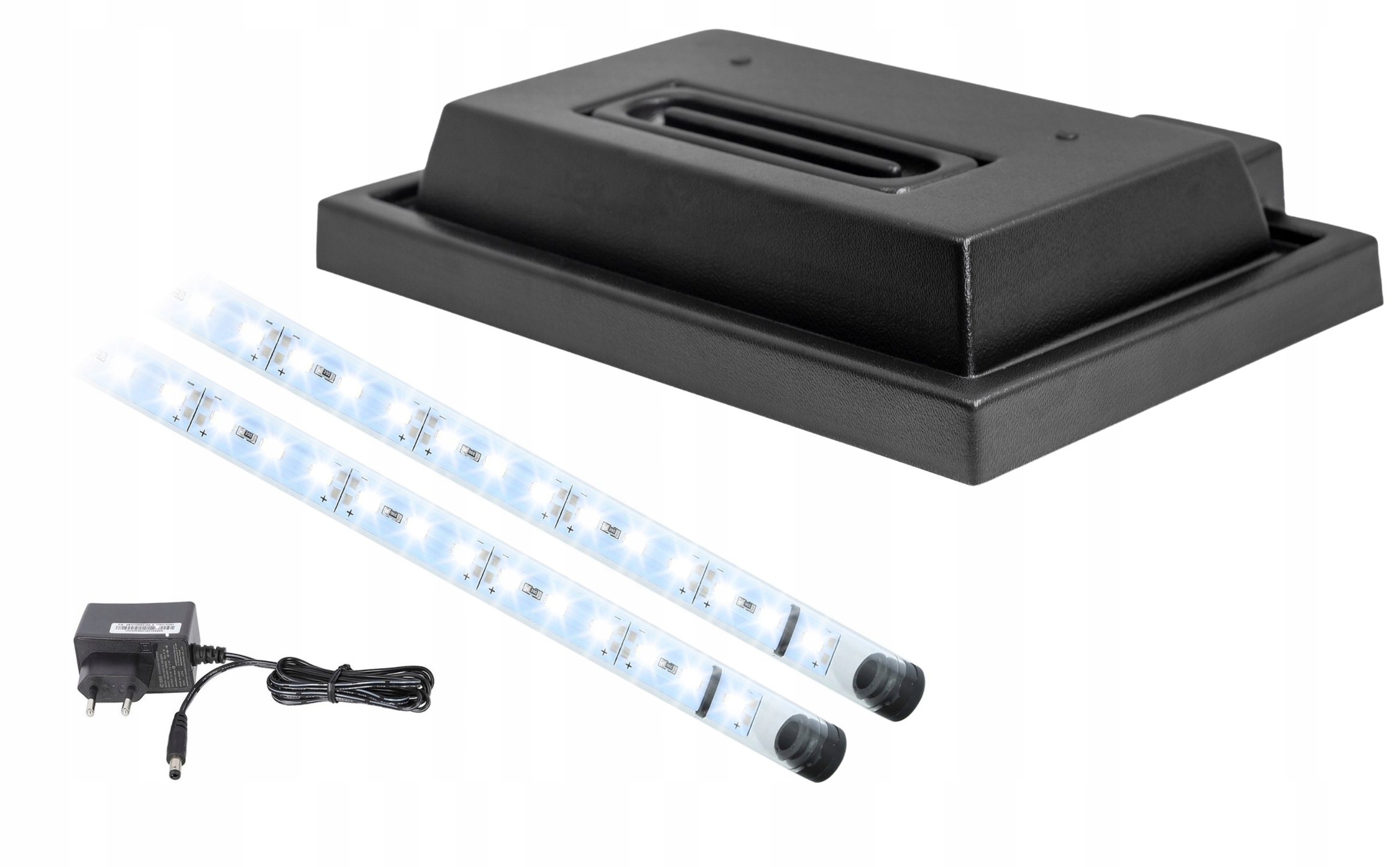 Levně Krytka do akvária 80x30 černá Led osvětlení Bílá 5630