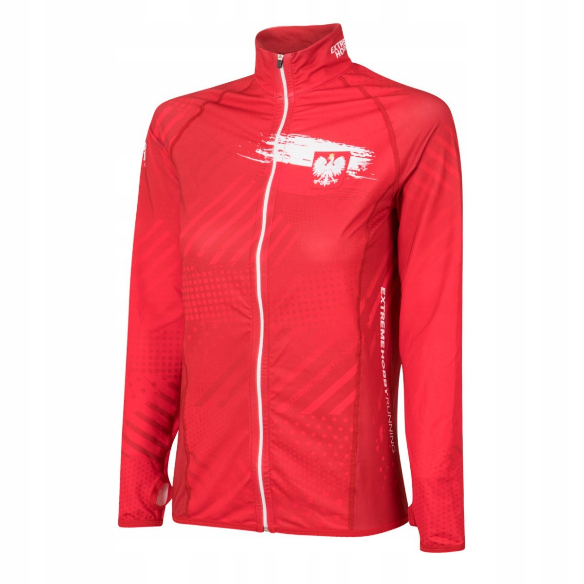 Bluza do Biegania Damska Polska Prime czerwona L