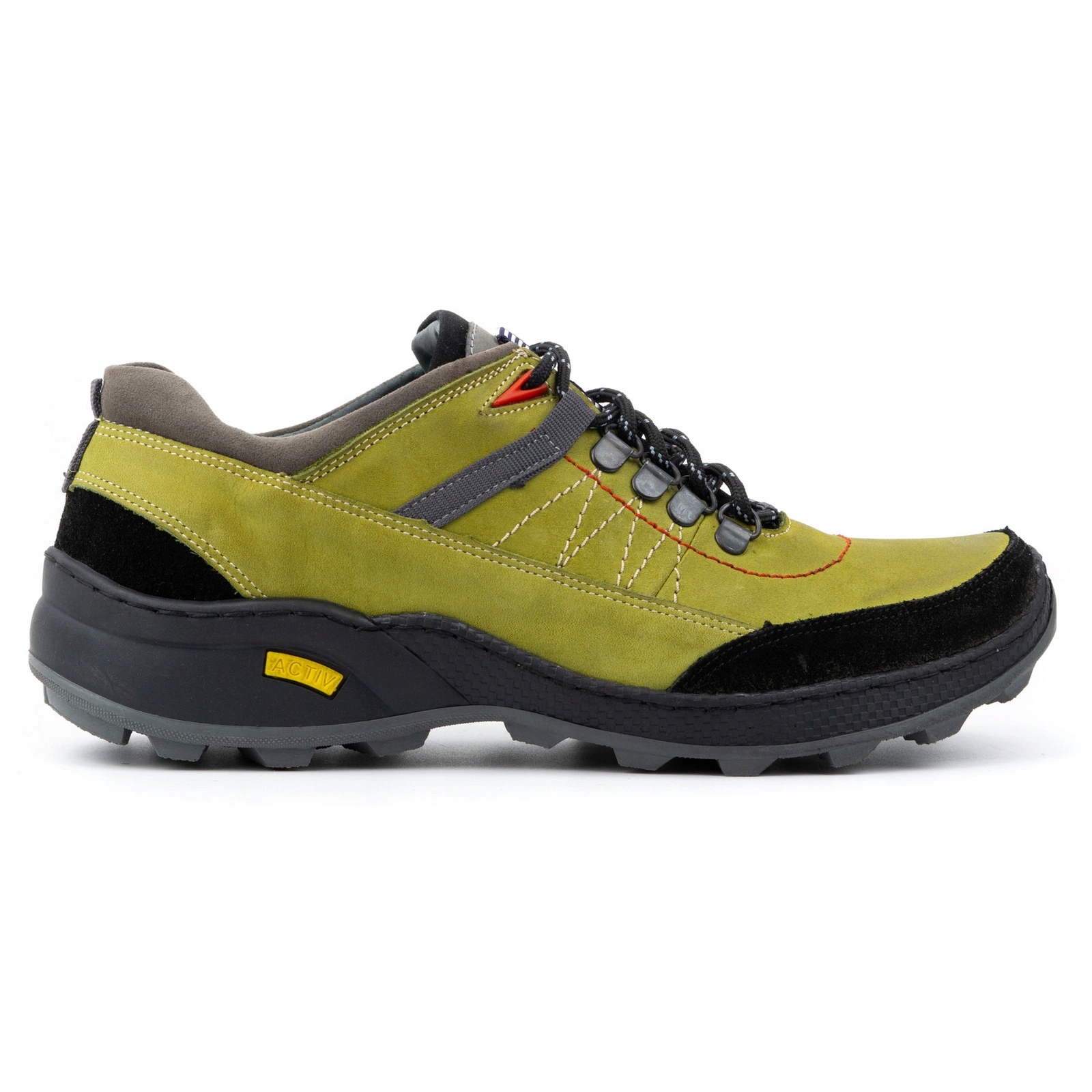 Pánské Trekové Kožené Šněrovací Boty Polské 274GT Zelené 41