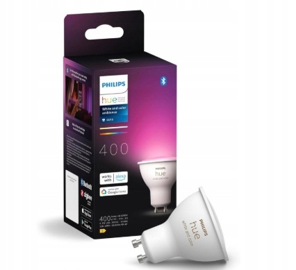 Led žárovka Philips Hue GU10 4.2W Rgb Smart White and Color Ambiance