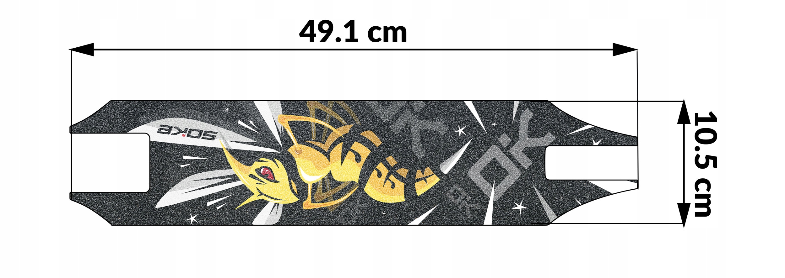 GRIP TAPE DO HULAJNOGI PAPIER ŚCIERNY TAŚMA NA HULAJNOGĘ SOKE SKATE Marka Soke