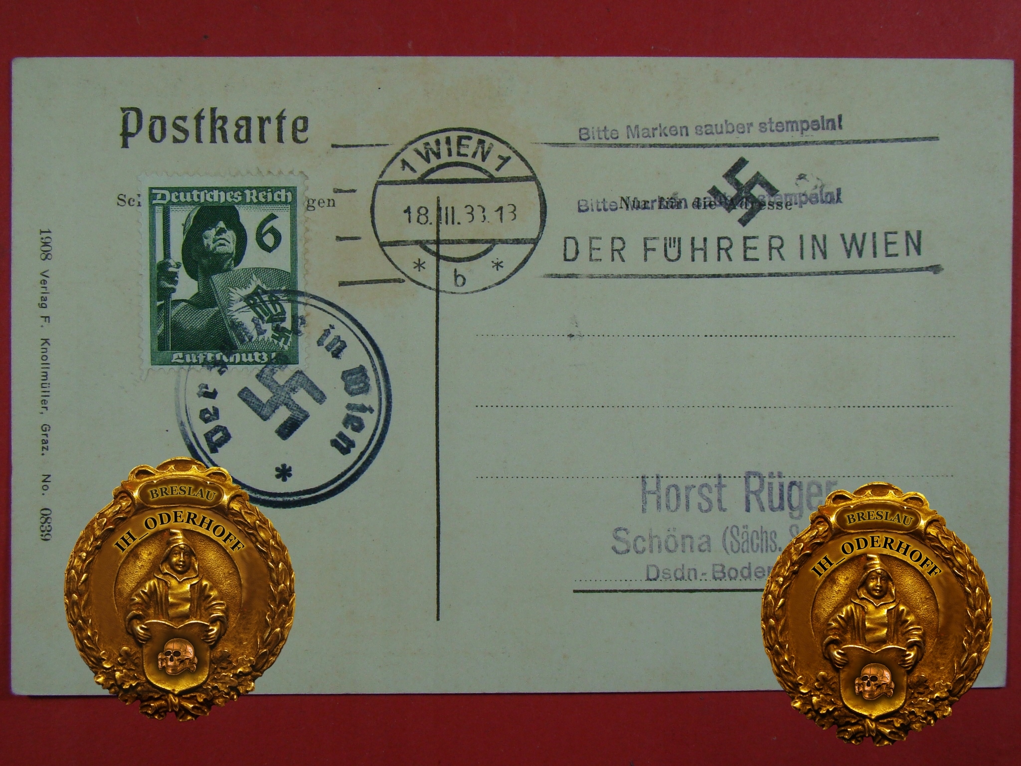 1938 Wien,III Rzesza,Propaganda Lux Ex.S570