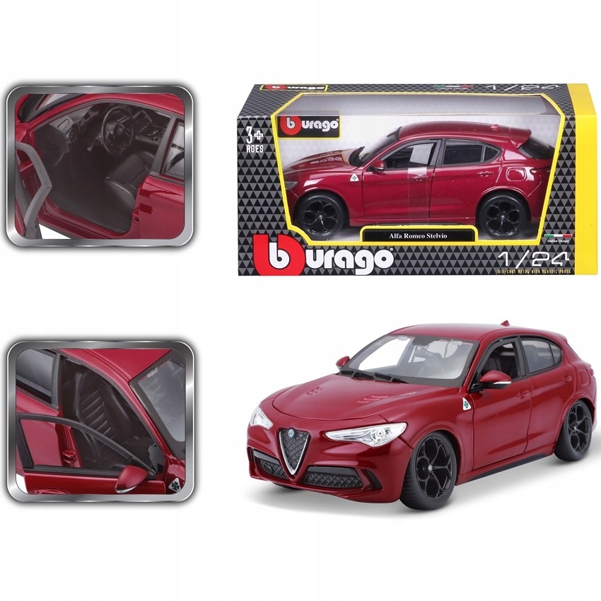 Alfa Romeo Stelvio 1:24 model Bburago 18-21086 Kod producenta 18-21086