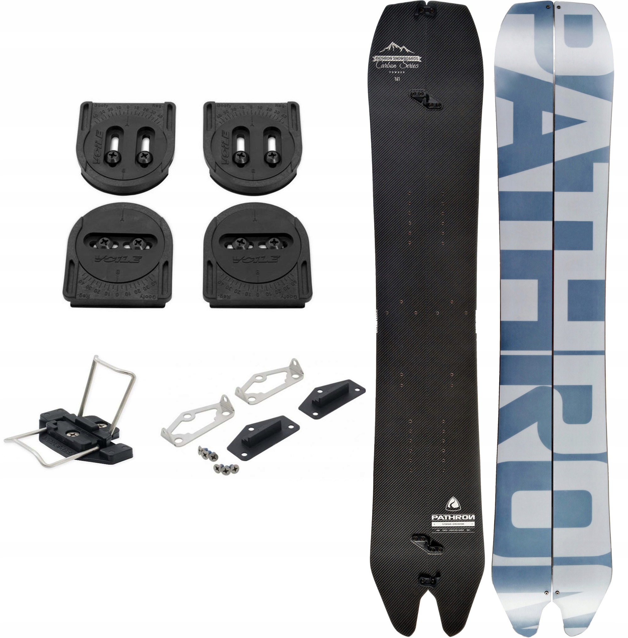 Splitboard Pathron Carbon Powder Split 165cm + zestaw Voile