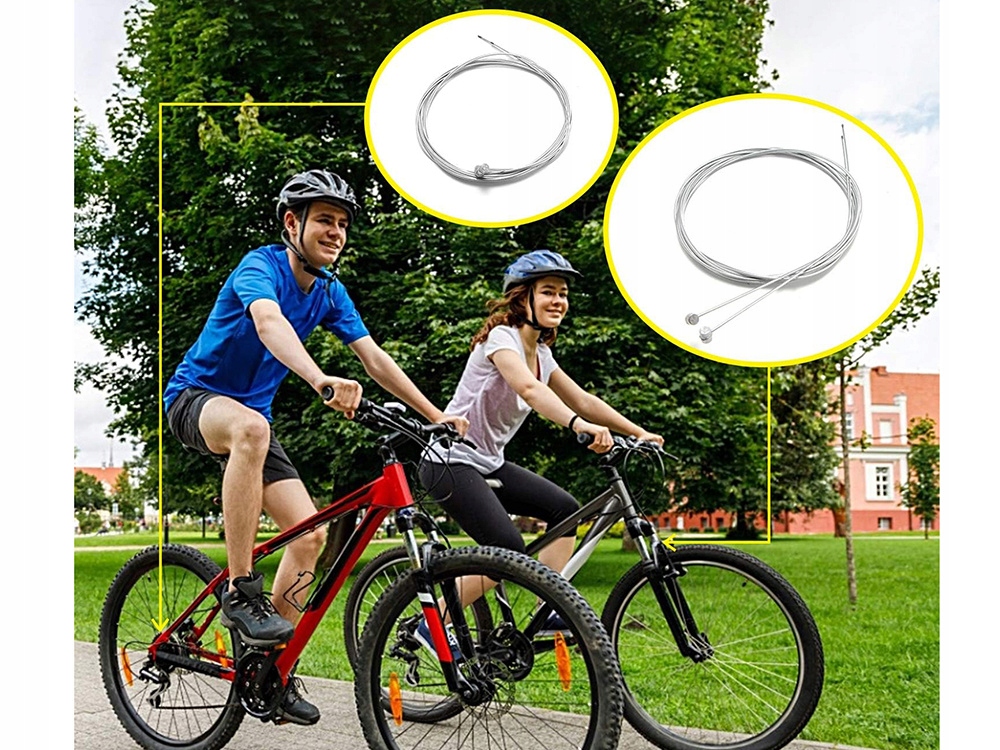 KOMPLET LINEK LINKI PANCERZE HAMULCOWE DO PRZERZUTEK KOŃCÓWKI FAJKI OSŁONKI Marka Inna marka