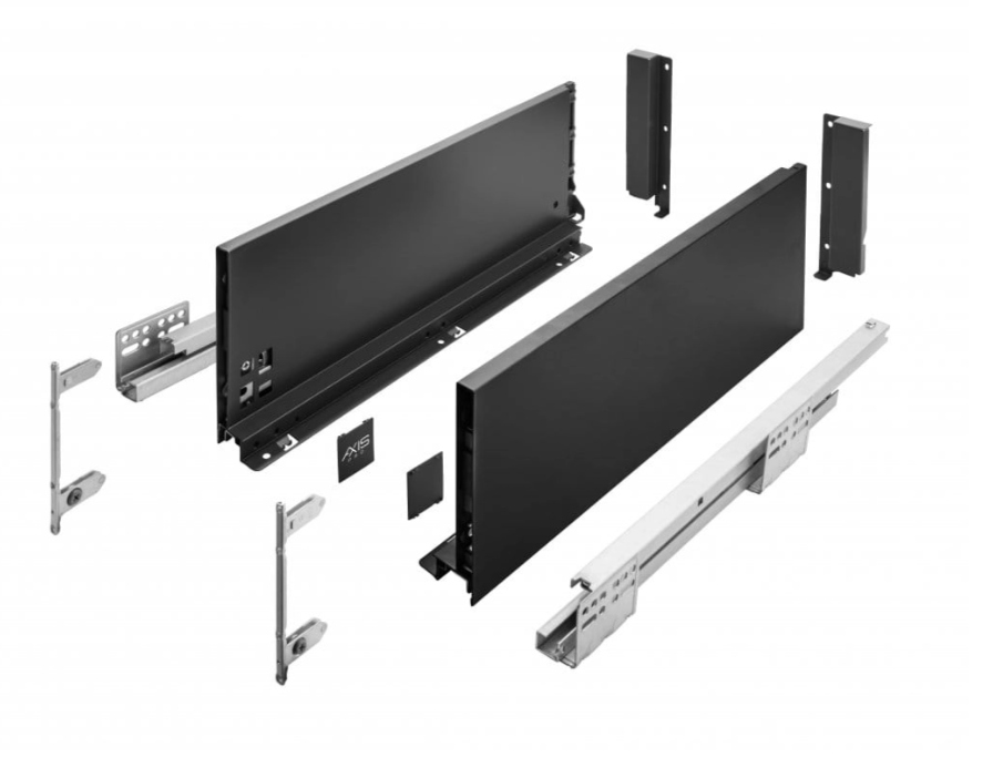 Šuplík Gtv Axis Pro Push To Open P2O 300 MM Střední H116 Černá