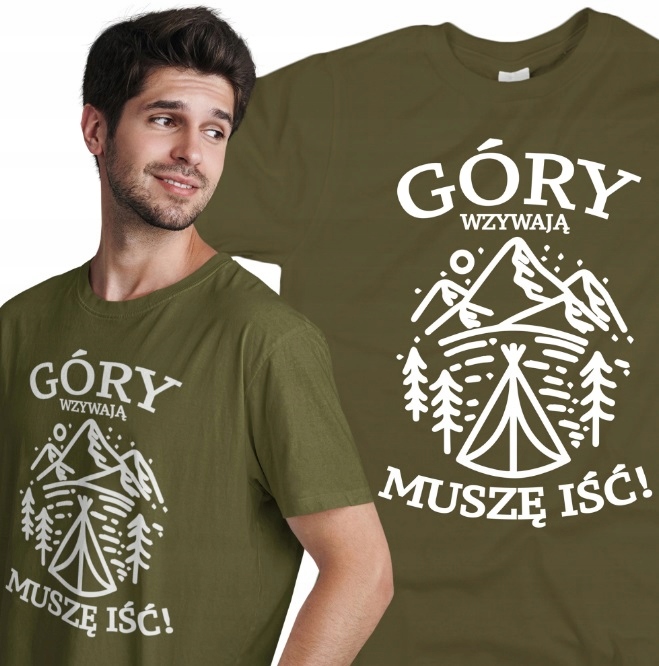 

T-shirt Męski Upominek Góry Wzywają Muszę Iść