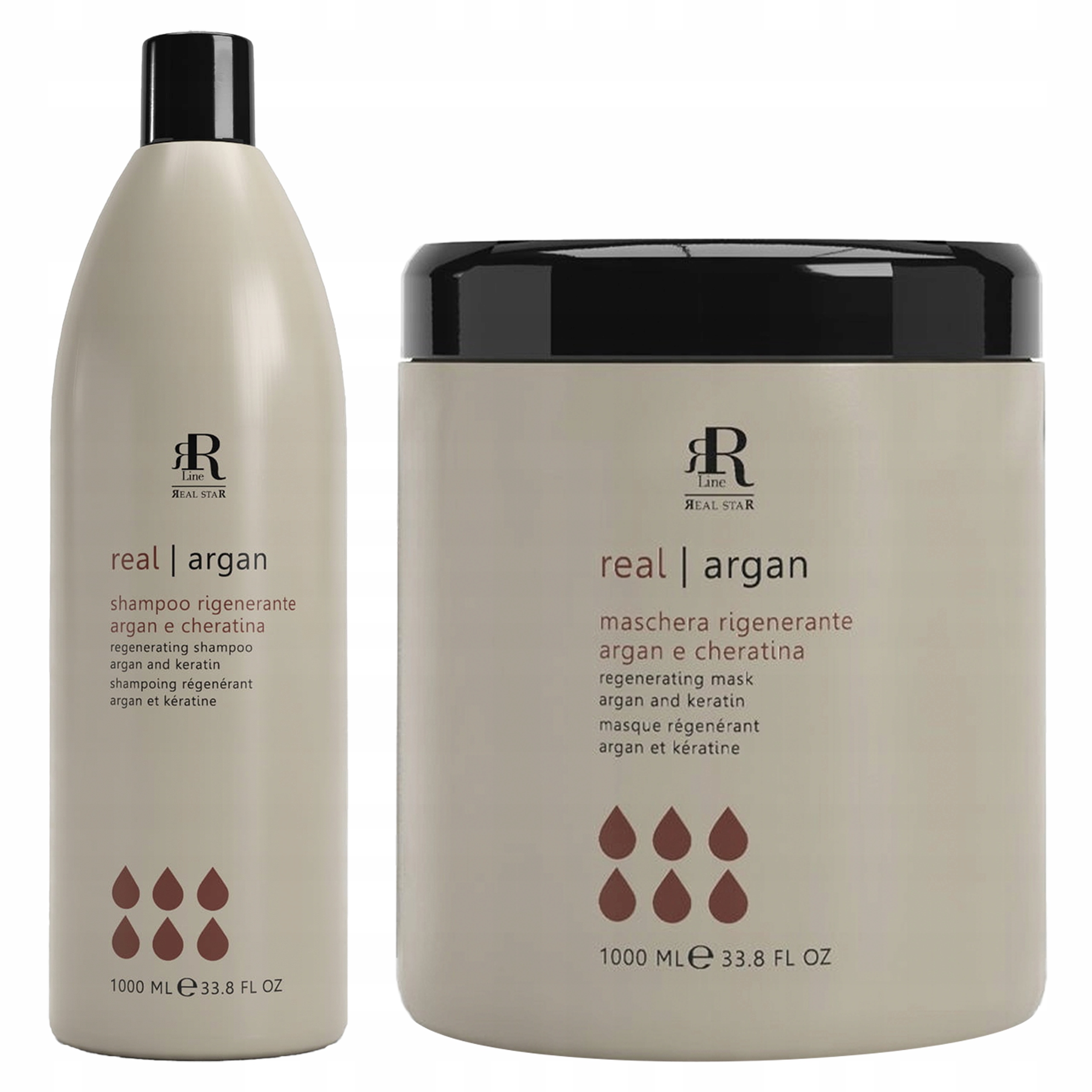 Set Rr Argan Star – Šampon 1000 ML Maska 1000 ML, Argan & Keratin
