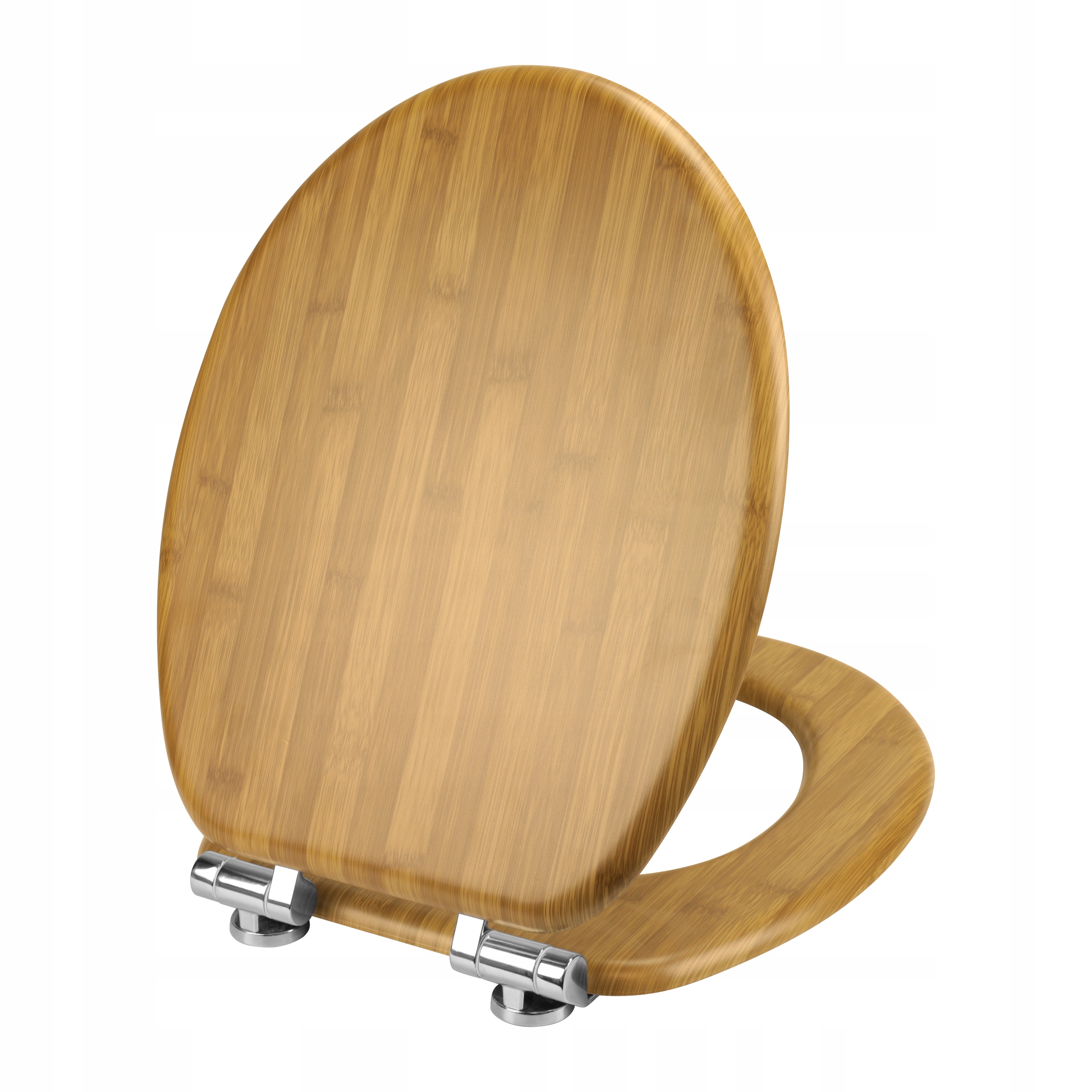 Wc sedátko Mdf Bambus S Volným Sklápěním, univerzální