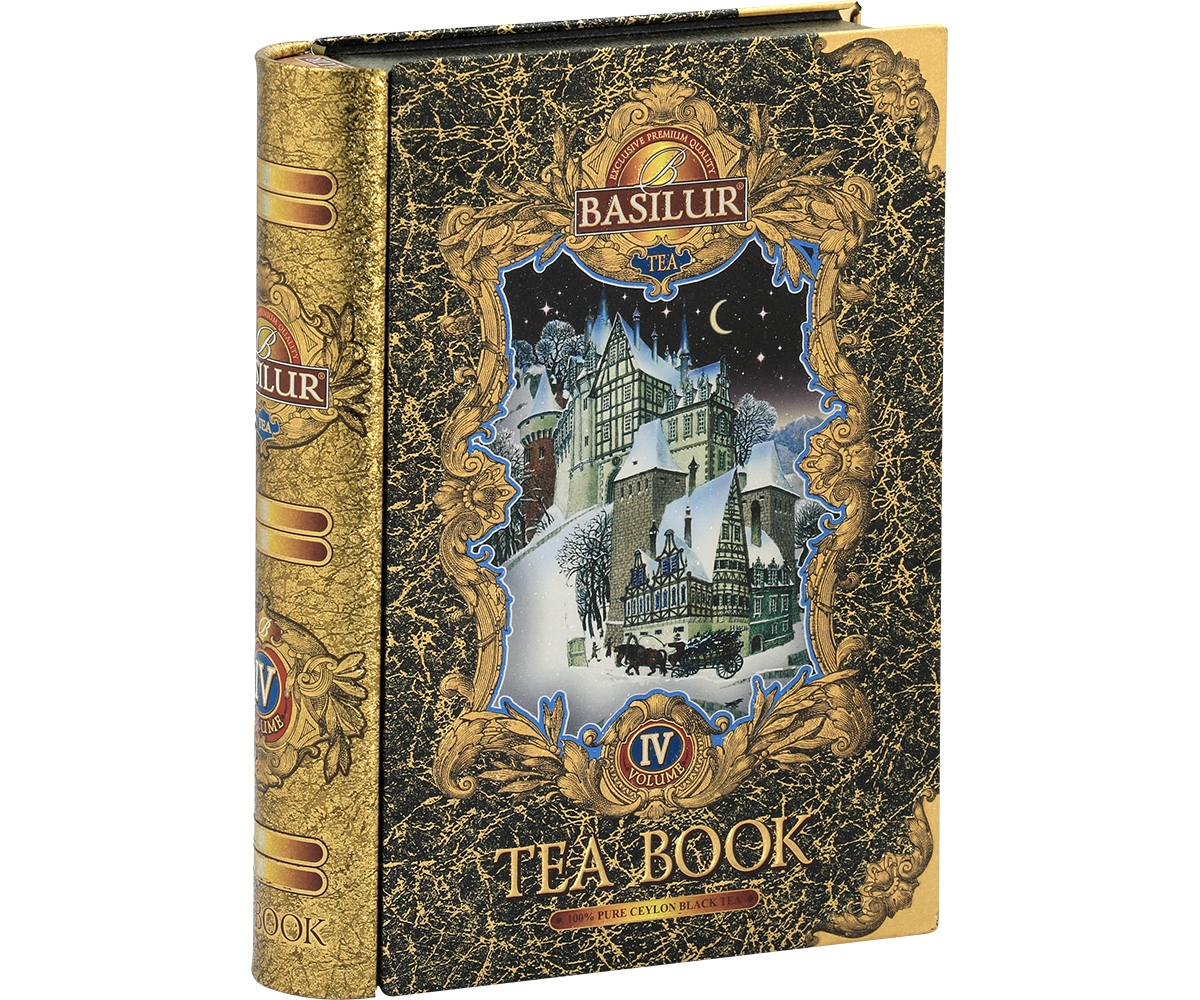 Levně Čaj černý Basilur Tea Book IV bez přísad Listová plechovka Kniha 100 g