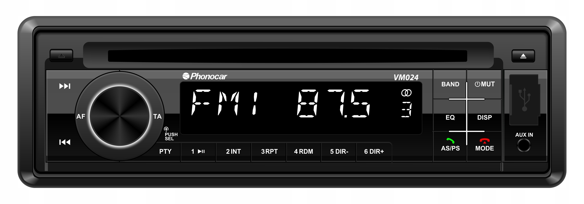 Phonocar VM024 Autorádio 24V CD MP3 Usb Bluetooth anténa Dab