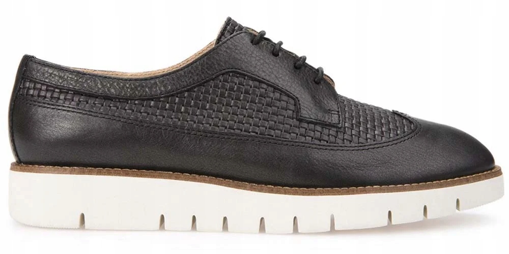 Geox Dámské polobotky Blenda, oxfordky, Respira velikost 38 černá kůže