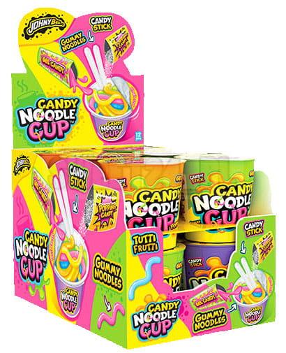 Johny Bee Candy Noodle Cup Smaku Tutti Frutti Żelki Słodki Żel 65g 12szt