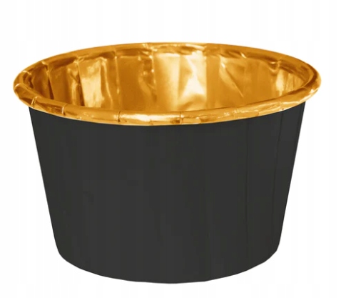 

Papilotki Na Muffinki Babeczki Czarno Złote 20s