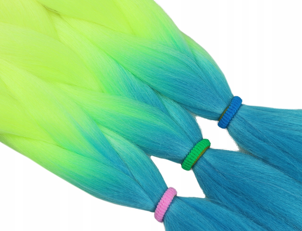 Włosy SYNTETYCZNE do warkoczyków KOLOROWE warkoczyki DOCZEPIANE WŁOSY ombre Typ włosów syntetyczne