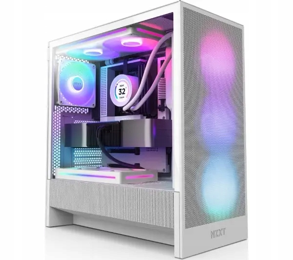 Nzxt skříň H5 Flow Rgb edition 1x360 mm Rgb core fan 1x120mm Usb 3.0