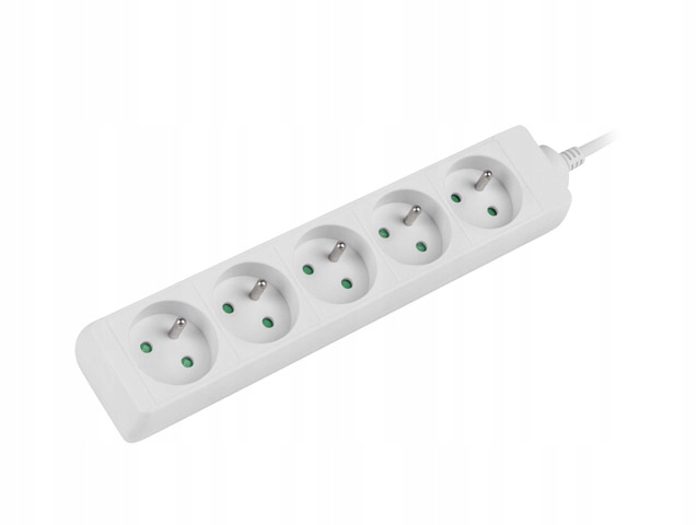 

Przedłużacz Listwa Lanberg Biały 5X230V 1,5M
