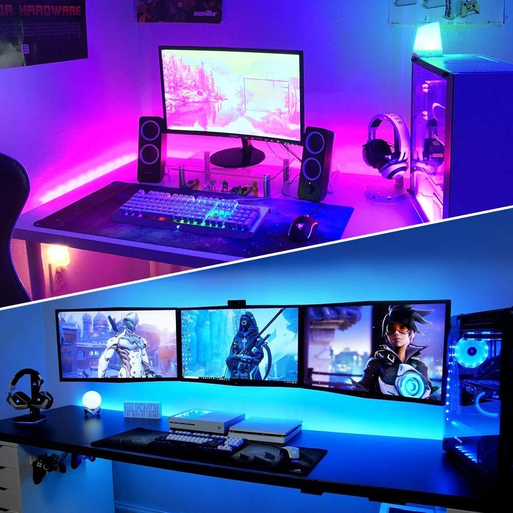 TAŚMA LED RGB COB ZESTAW 2M + STEROWNIK SMART Android iOS + ZASILACZ Barwa światła wielokolorowy