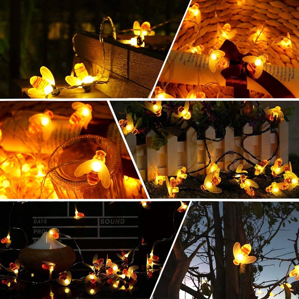 SOLAR Lichterkette 30 LED 5M 8 Tryby Wodoodporne Na Zewnątrz i Wewnątrz — miniatura 4