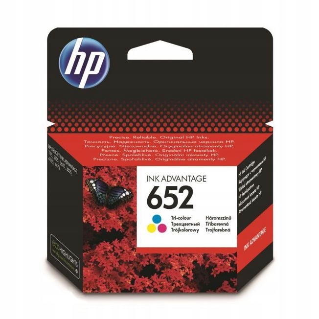 Tusz Trójkolorowy Hp 652 (F6V24AE)