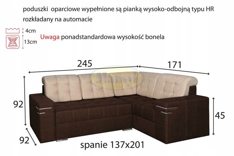 Narożna funkcja spania II boki - 3600 zł - Allegro.pl - Raty 0%, Darmowa dostawa ze Smart! - Wieruszów - Stan: nowy - oferty: 12360088310