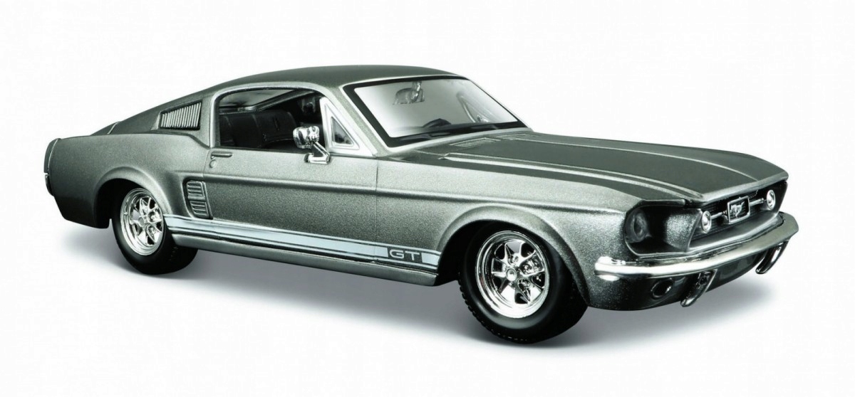 Model kompozitní Ford Mustang Gt 1967 1/24 šedý