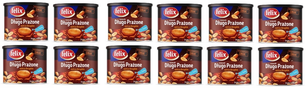 Levně 12 x 140 g Felix Oříšky dlouho pražené, křupavé v plechovce Svařák