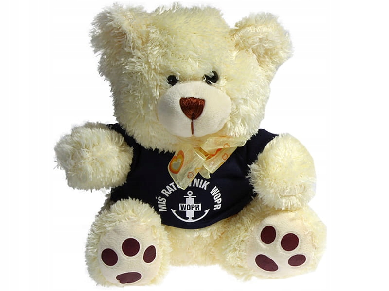 

Miś Ratownik Wopr Wodny duży kremowy basen plaża