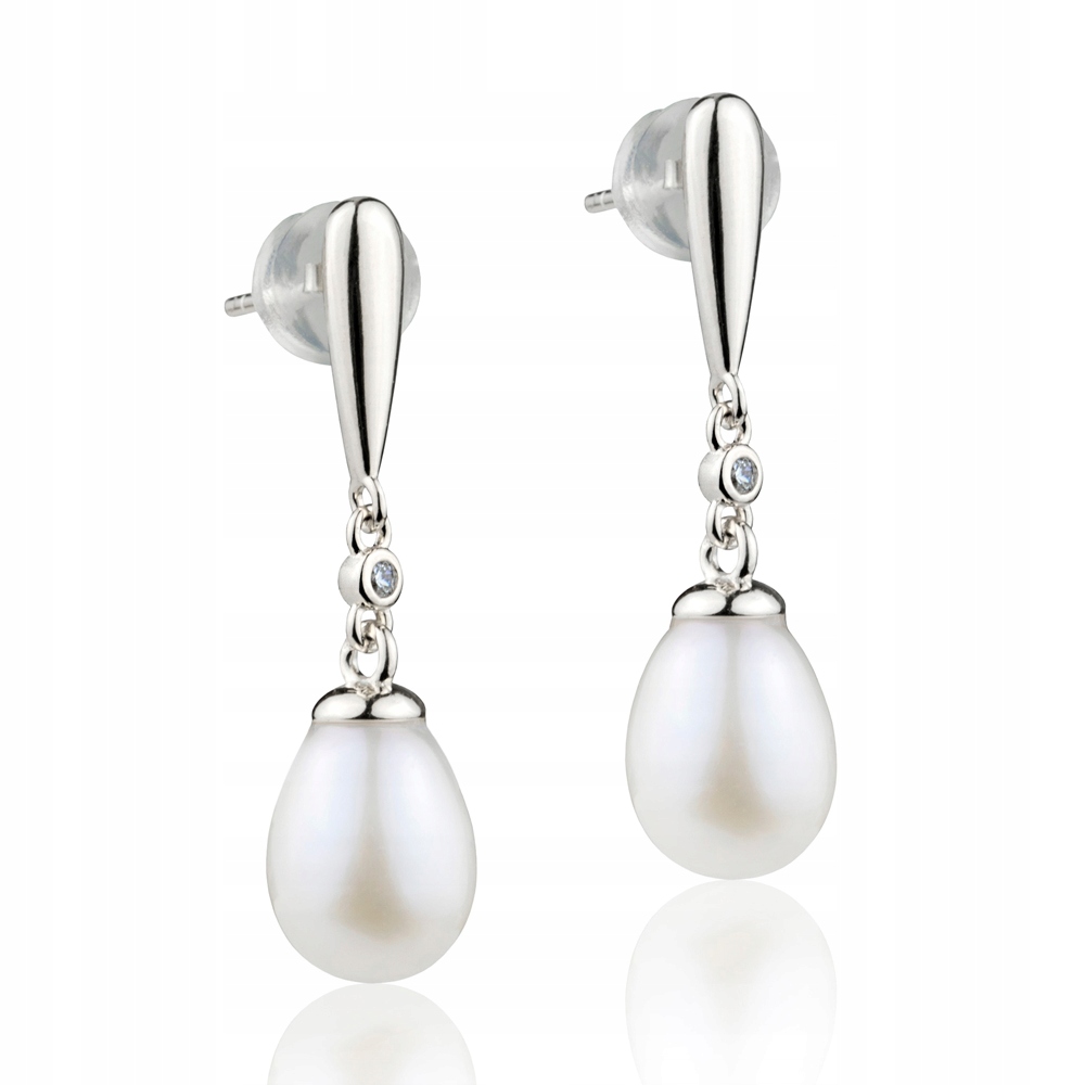 Stříbrné Náušnice S Pravými Perlami