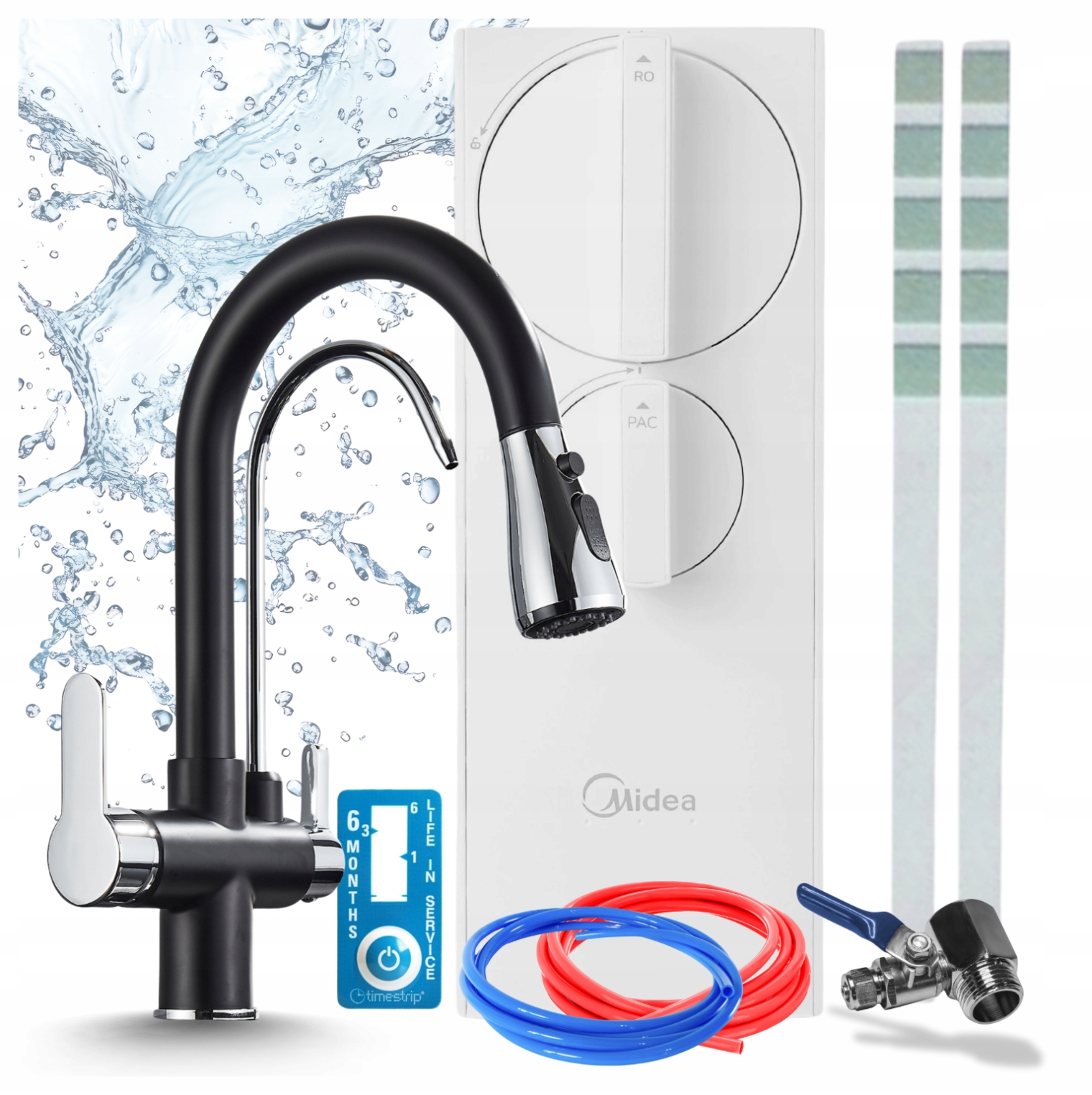 Kohútik Na Filter Vody Kuchynský Pzh A Filter Midea RO5 400GPD Reverzná Osmóza