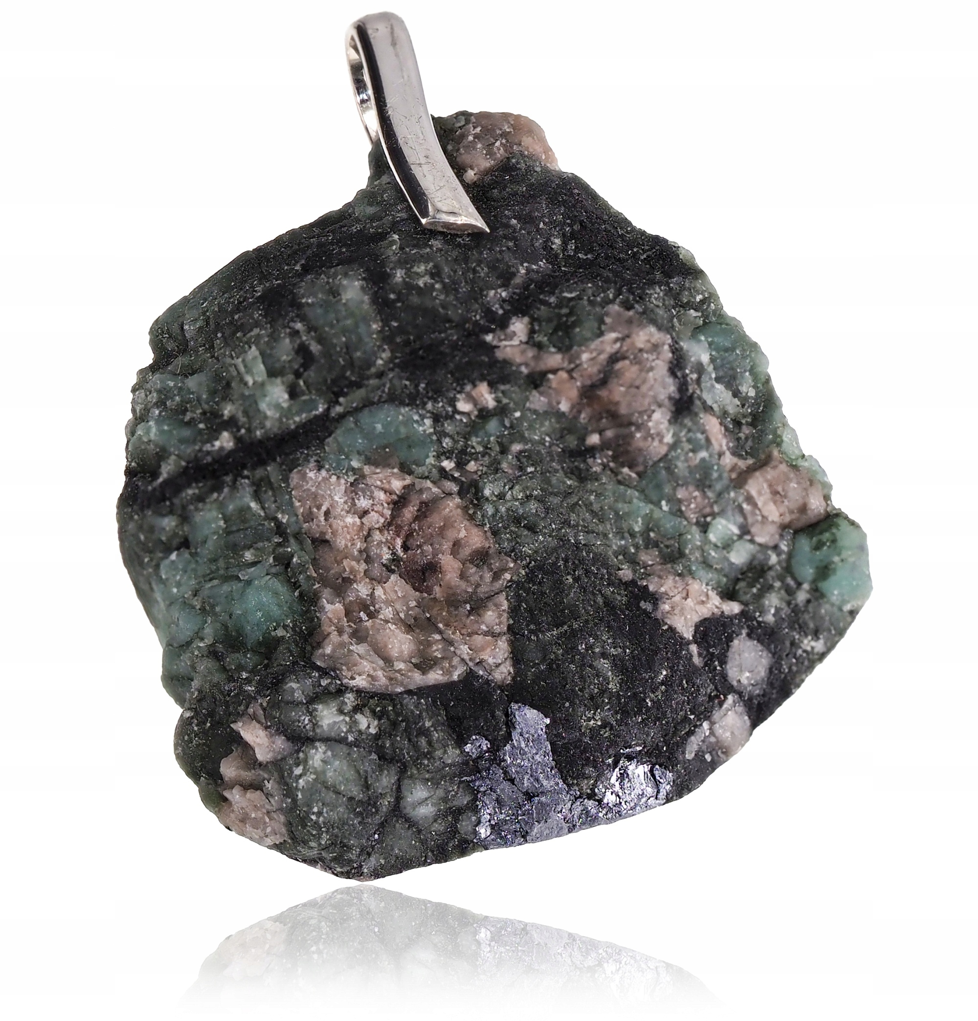 Smaragd Přírodní Přívěsek Stříbro 925 Certifikát Unikát
