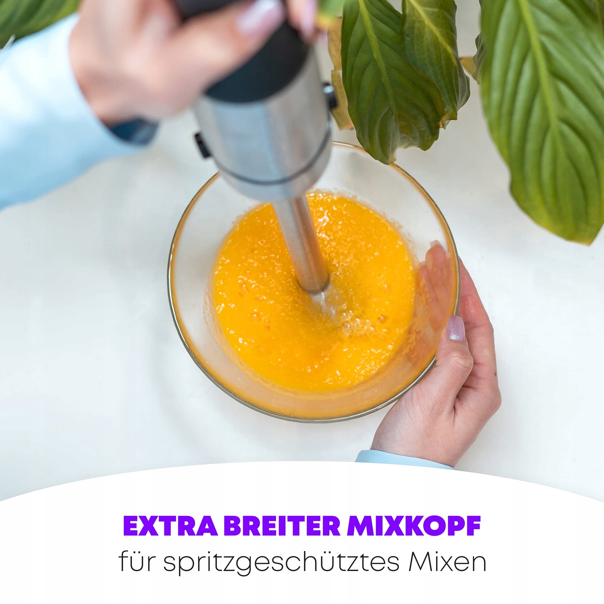 PROFICOOK Blender 1000W Stalowy, 27cm, Regulacja Prędkości — miniatura 8