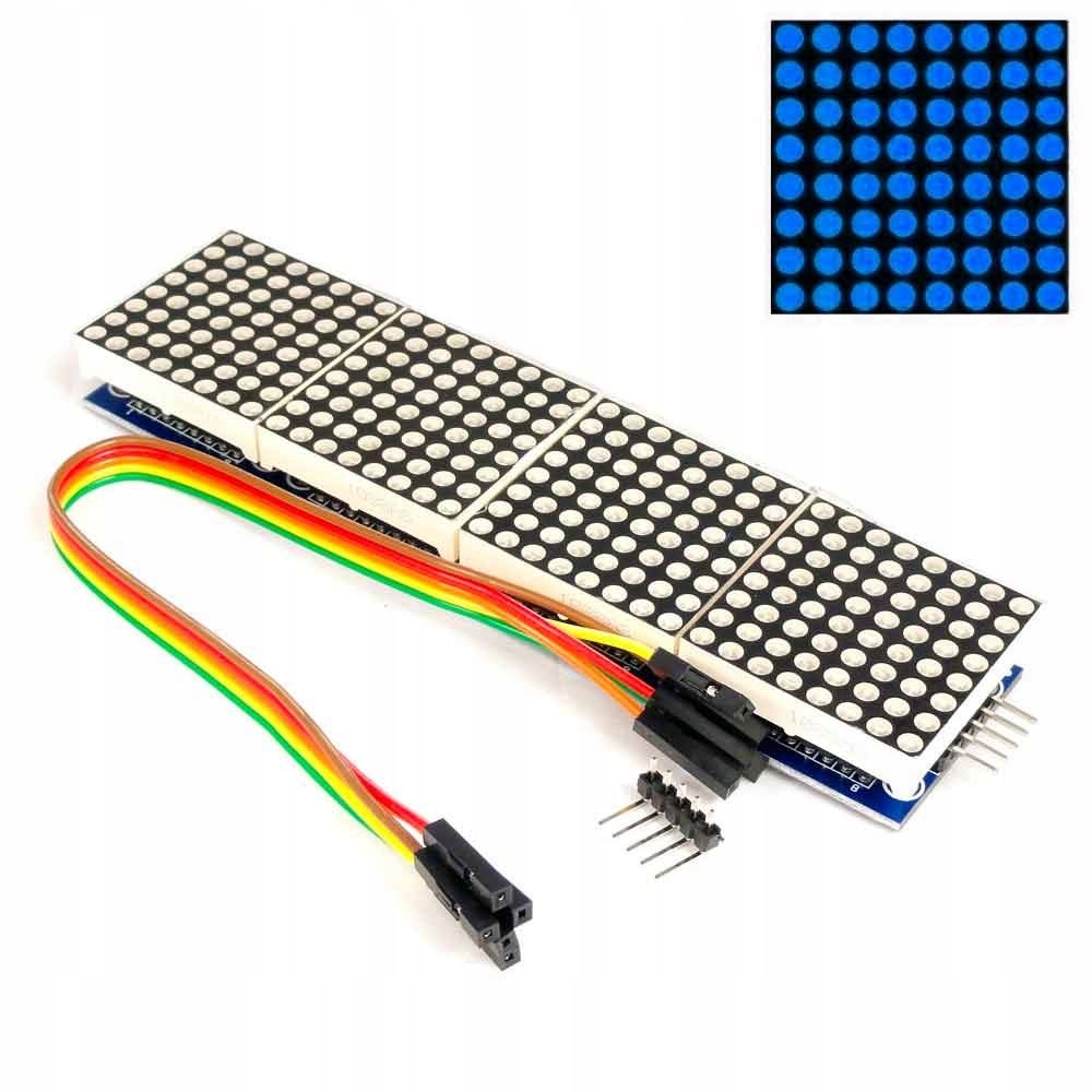 

Matryca wyświetlacz Led 8x32 MAX7219 niebieska