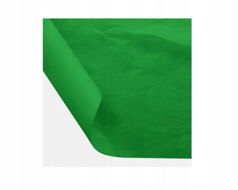 Gładka Bibuła Jaskrawa Zieleń Ozdobna Szkolna 1szt Marka Best Total