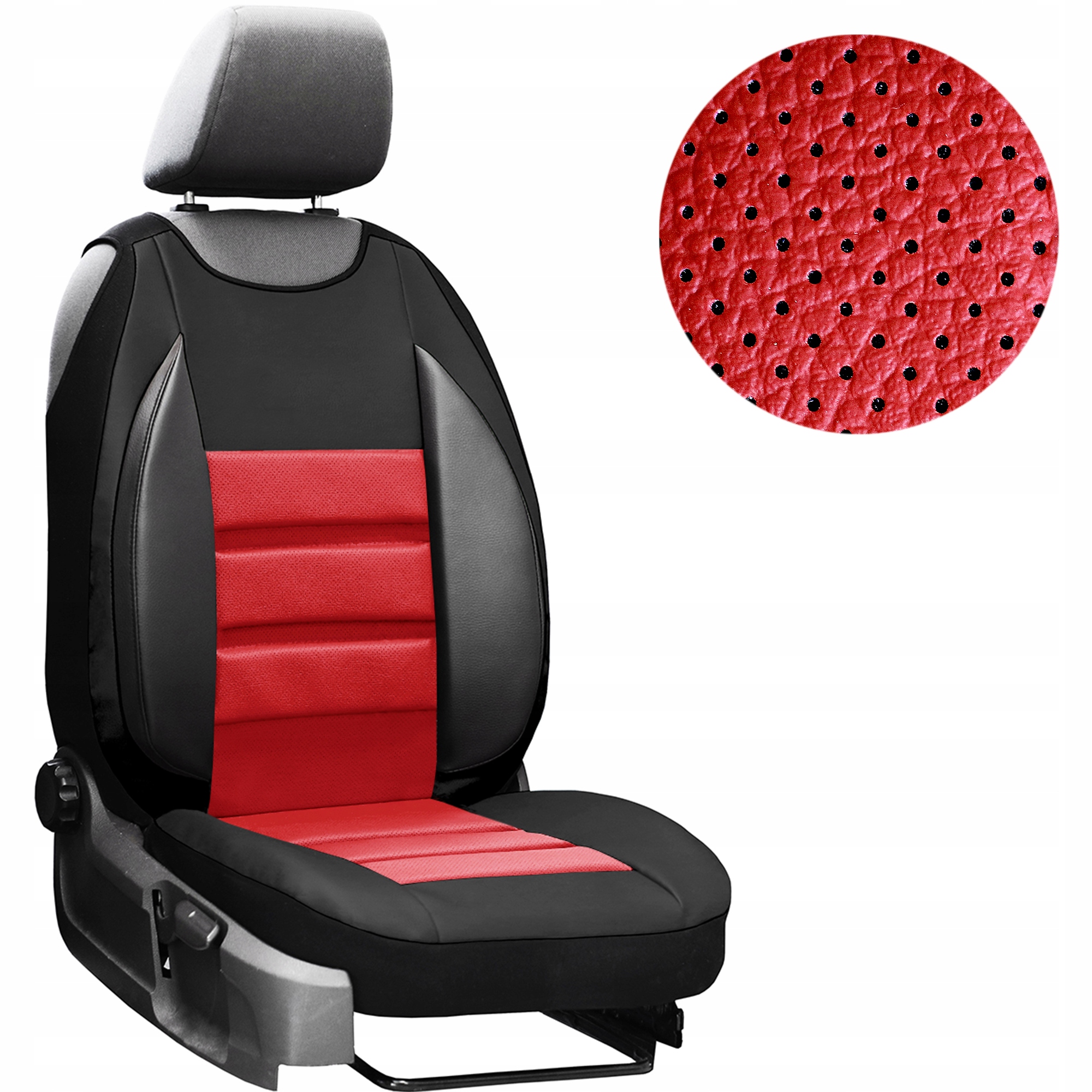 SKÓRZANA MATA POKROWCE NA FOTELE SAMOCHODOWE SKÓRA Rodzaj Uniwersalne