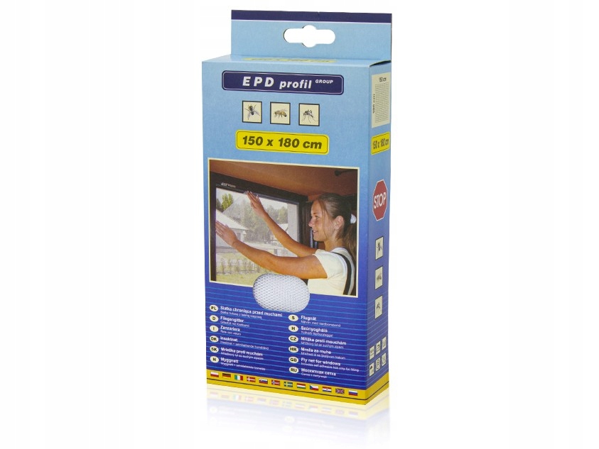 

Siatka Okien Stop Owad Moskietiera 150X180 Biała